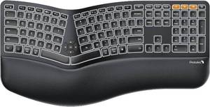 lot 3255 image: $80 ProtoArc Backlit Ergonomic Keyboard EK01 Dual BTUSB Wireless