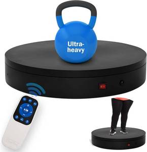 lot 3257 image: $156 19.7In Remote Motorized Turntable for Photography, 220 500 lb