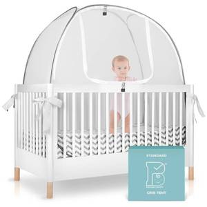 lot 3261 image: Crib Tent to Stop Baby Climbing Out   Breathable Pop-Up Crib Net