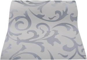 lot 3308 image: Q QIHANG Sliver Gray Wallpaper Roll 1.73W x 32.8 (57 SF)