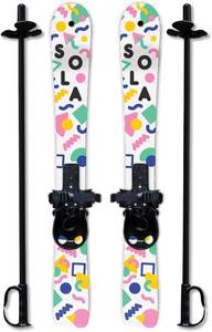 lot 3333 image: SOLA Kids Ski Set Cross-Country Skis with Poles (Ages 3 4)