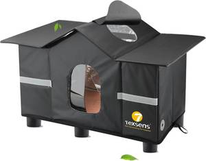 lot 3337 image: Texsens Outdoor Cat House - Weatherproof Insulated Shelter