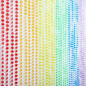 lot 3354 image: $50 FlavorThings 3FT x 6FT Colorful Diamond Bead Curtain - Rainbow
