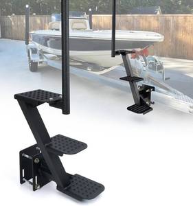 lot 3355 image: $160 Heavy-Duty Boat Trailer Steps, Universal Fit, Patent Pending