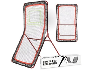 lot 3356 image: Rukket 4x7ft Lacrosse Rebounder for Backyard - Multiple-Angle Net
