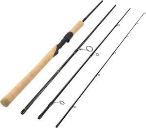 lot 3364 image: $63 KastKing Valiant Eagle Passage Travel Fishing Rods, 4 & 6pc Pack