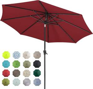 lot 3369 image: $130 Tempera Outdoor Table Umbrella with Auto Tilt & Crank, 10