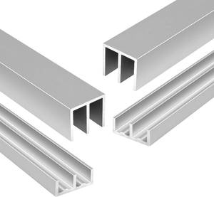 lot 3370 image: $49 Raytano 2-Pack 48 Metal Sliding Door Track Set, 48 x 0.79