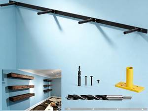 lot 3373 image: $108 53 Heavy-Duty Hidden Floating Shelf Bracket - 210 LBS Max Load