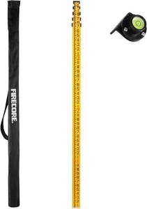 lot 3374 image: $50 Firecore 16-Foot Aluminum Level Rod, Telescoping - FLR500C