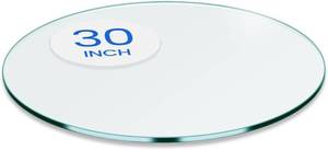 lot 3383 image: $83 Dulles Glass 30-In Round Tempered Glass Table Top - 14 Thick
