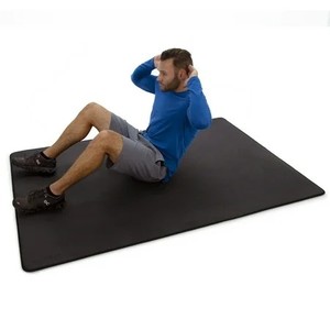 lot 3385 image: $130 Microdry Yoga Mat Extra Thick Skid Resistant XL 72 x 48 Black