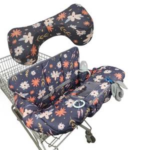 lot 3387 image: Shopping Cart Cover for BabyToddler, Removable Positioner, Blue