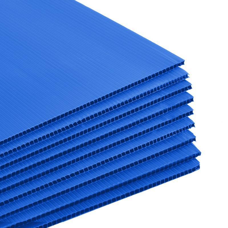 lot 4924 image: Patelai 12 Pcs 24 x 36 Inches Corrugated Plastic Sheet Corrugated Poster Board 4mm Thick Waterproof Blank Board Sheets Plastic Yard Sign for Garage and Estate Sale, Indoor and Outdoor Use(Blue) - Retail $53