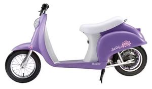 Razor 24V Pocket Mod Betty Powered Ride-On - Purple: Steel Frame, 15 mph Speed (TESTED: WORKS) - Retail: $321