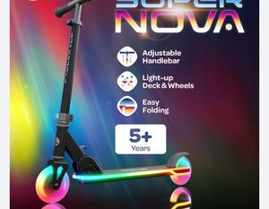 lot 4949 image: Melo Wheels Super Nova Ultimate Light-Up Kick Scooter - Retail $60