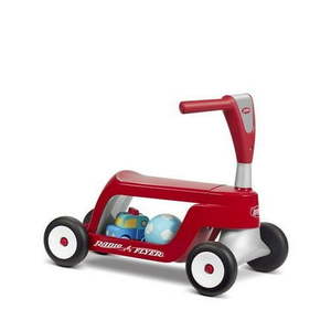 lot 4953 image: Radio Flyer Scoot 2 Scooter 2-in-1 Ride-On and Push Scooter - Retail $45