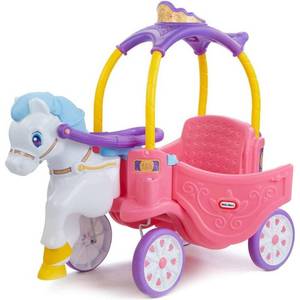 Little Tikes Princess Horse and Carriage Pedal Push Riding Toy - Retail: $110