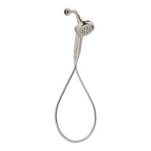 lot 1014 image: Kohler Assert Handshower Multifunction 6 Spray Modes Pause Magnetic Dock Easy Installation (Brushed Nickel) - Retail $60