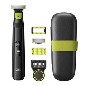 lot 1015 image: Philips Norelco OneBlade Pro Face and Body Hybrid Electric Trimmer and Shaver - Retail $89