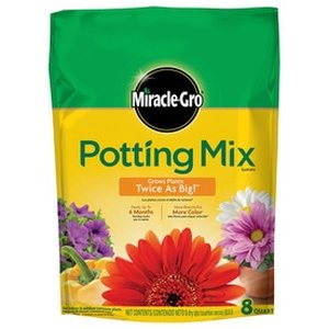 lot 1080 image: Miracle-Gro Potting Mix  For Container Plants  Flowers  Shrubs  8 qt. - Retail $98