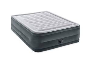 lot 1099 image: Aerobed 16n Double Dura-Beam Comfort Plush High-Rise Inflatable Air Mattress with Built in Pump for Travel and Camping, 600lb Weight CapacityStorage Bag Included  - Retail $63