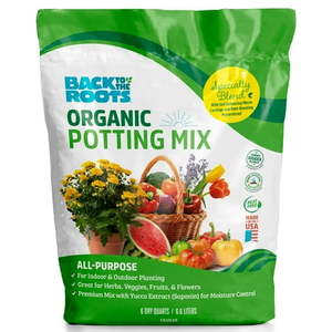 lot 1102 image: Back to the Roots Potting Mix  6 Qt - Retail $63