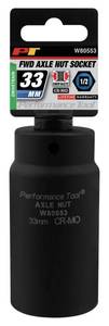 lot 1141 image: Performance Tool W80553 33mm Front Wheel Drive Axle Nut Socket - Retail $11