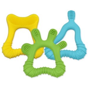 lot 1153 image: green sprouts Developmental Teethers Pack of 3 - Retail $42