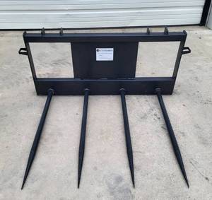 lot 195 image: UNUSED - 2026 JCT Skid Steer Bale Spear Quad Tine