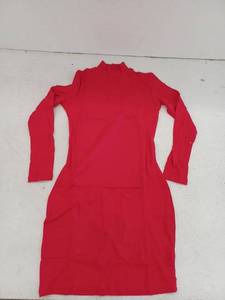 lot 26170 image: Long Sleeve Red Dress, Medium
