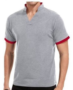 lot 26221 image: HAOMEILI Mens V-Neck Polo Shirt, Large