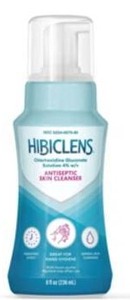 lot 26226 image: Hibiclens Antiseptic Skin Cleanse with Built-in Pump, 8 fl oz Bottles, 3 Pack