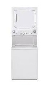 lot 10552 image: GE Unitized Spacemaker 3.8 cu. ft. Capacity Washer with Stainless Steel Basket and 5.9 cu. ft. Capacity Electric Dryer