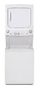 lot 10553 image: GE Unitized Spacemaker 3.8 cu. ft. Capacity Washer with Stainless Steel Basket and 5.9 cu. ft. Capacity Electric Dryer