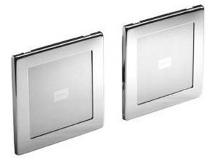 lot 10818 image: Kohler Sound Tile Shower Speakers in Polished Chrome