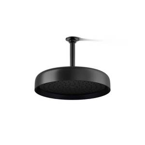lot 10844 image: Kohler 10 in. Round Rain Head in Matte Black