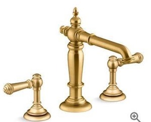 lot 10845 image: KOHLER Artifacts Widespread Bathroom Faucet