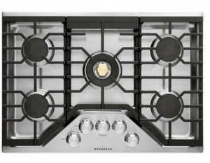 lot 10855 image: Monogram ZGU30RSLSS 30-inch Gas Cooktop with Electric Igniter
