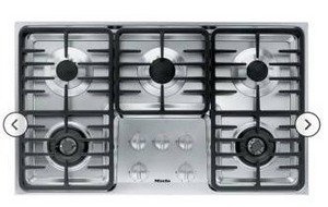 lot 10858 image: Miele 36-inch Gas Cooktop KM3475G