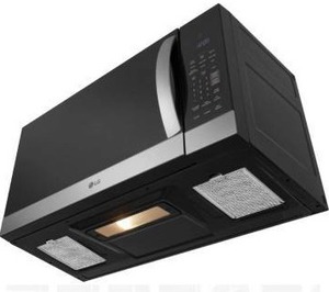 lot 10860 image: LG Over-The-Range Microwave Hood, Model-MVEM1721F