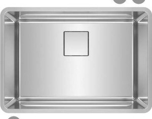 lot 10871 image: Franke Undermount Single Bowl Kitchen Sink, Stainless Steel, Approximately 28.75 W x 17.75 D x 9.25 H Inches
