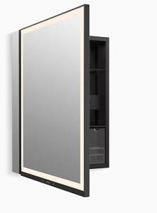 lot 10877 image: Kohler Collage 24 x 32 Lighted Framed Medicine Cabinet