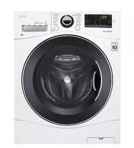 lot 10890 image: LG 23 Cubic Ft 24 Inch Compact Front Load Washer with 6Motion Technology