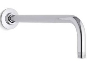 lot 10898 image: Kohler 14 Inch Wall Mounted Shower Arm and Flange