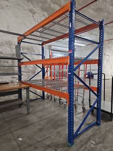 lot 9658 image: Industrial Pallet Racking System with Wire Decking
