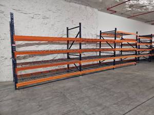 lot 9661 image: Industrial Pallet Racking System with Wire Decking