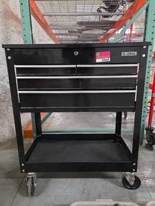 lot 9669 image: US General Rolling Tool Cart with Drawers