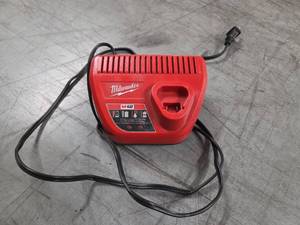 lot 9681 image: Milwaukee M12 12V Battery Charger  Model 48-59-2401