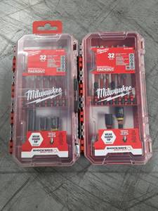 lot 9688 image: Milwaukee 32-Piece Shockwave Impact Driver Bit Set - Set of 2